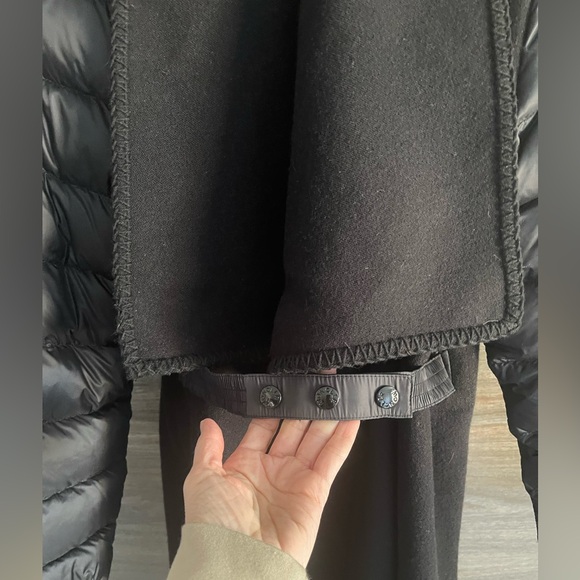 Moncler Womens Padded Wool Felt Cape, small - Picture 2 of 5